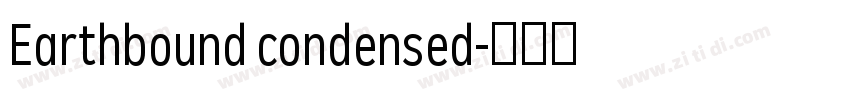 Earthbound condensed字体转换